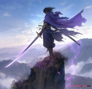 ảnh anime nam cầm kiếm katana 35